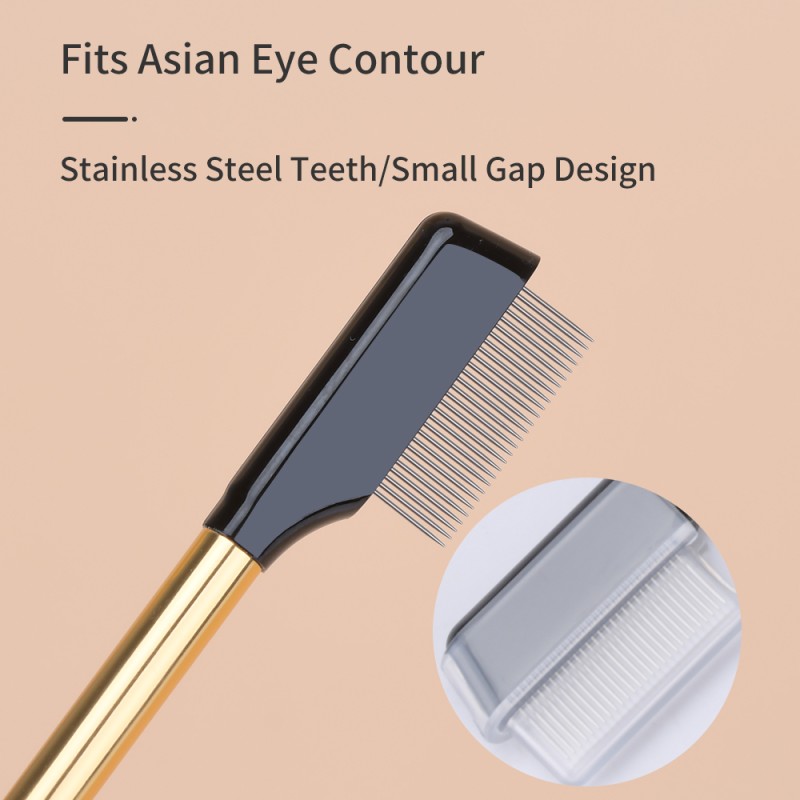 Eyelash Comb Manufacturer - Gold Mascara Multi-Metal Teeth Separator