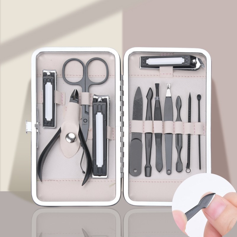 Manicure Set Supplier - Black Stainless Steel Luxury Kit