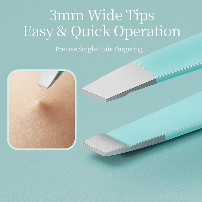 Eyebrow Tweezers Factory - Factory Price 4PCS with Leather Case