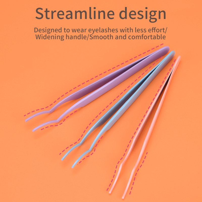 Lash Tweezers Manufacturer - Multiple Colors Slanted Stainless
