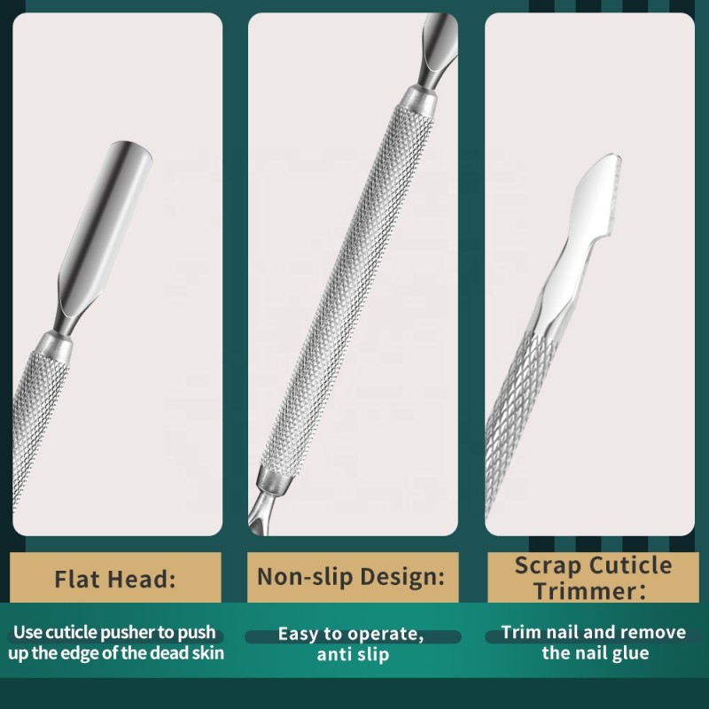 Cuticle Pusher Supplier - Different Professional Straight Edge