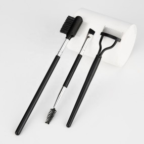 Beauty Tools Manufacturer - 3PCS Angled Eyebrow Brush Mascara Comb