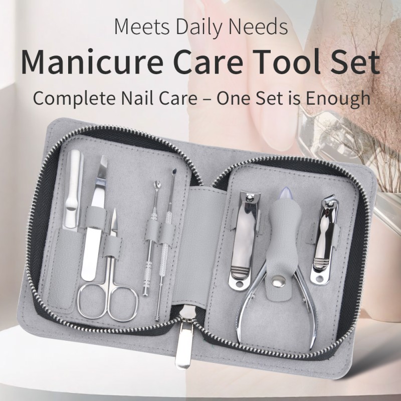 Manicure Set Factory - 8-Piece Customizable Logo Box Packing