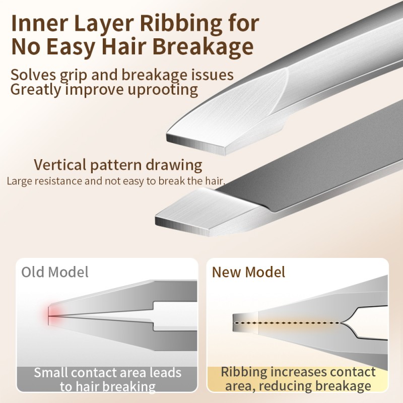 Slanted Tweezers Factory - Upgraded Stainless Steel 3mm Head