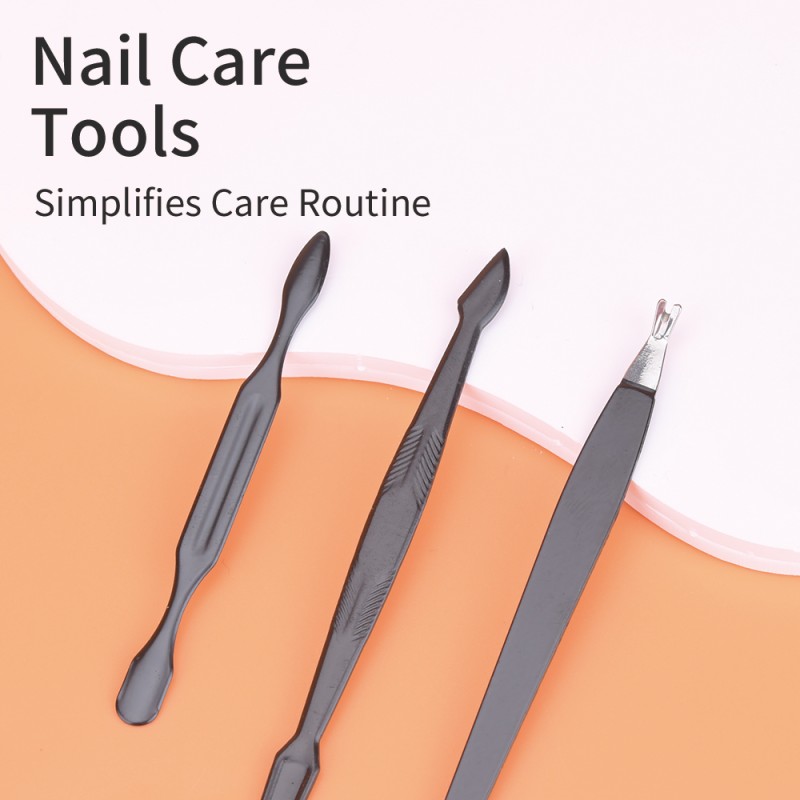 Manicure Set Supplier - Black Stainless Steel Luxury Kit