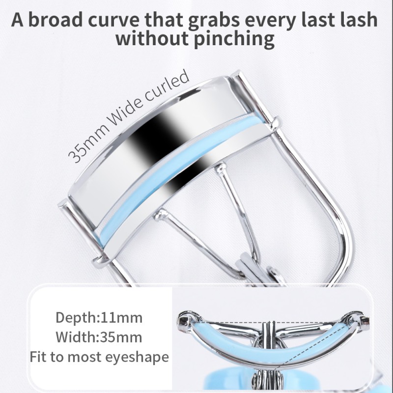 Eyelash Curler Supplier - Round Handle Stainless Steel Non Electric