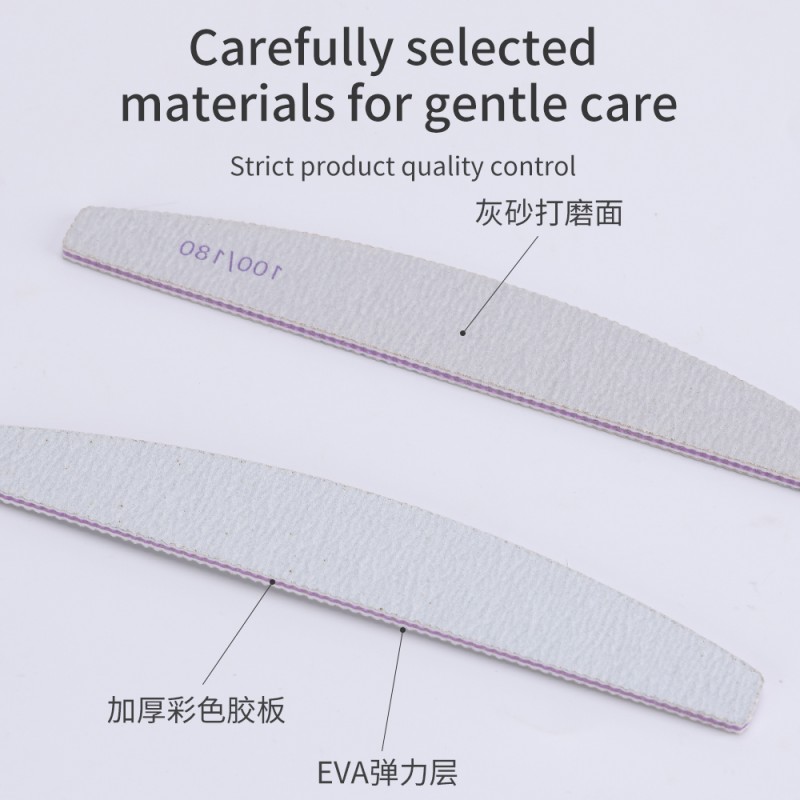 Nail File Manufacturer - Custom Logo Curved Zebra Emery Boards
