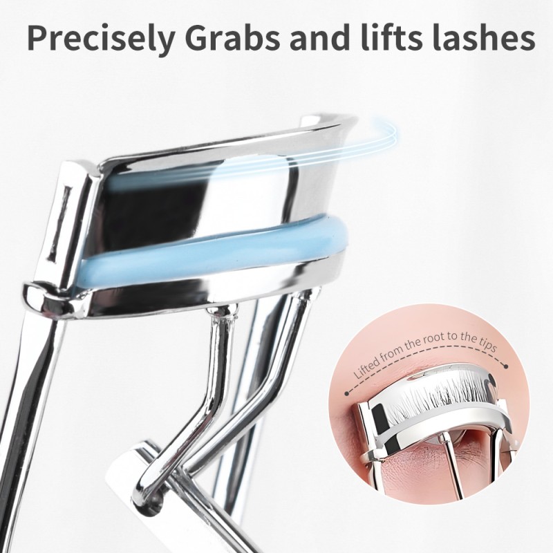 Eyelash Curler Supplier - Round Handle Stainless Steel Non Electric