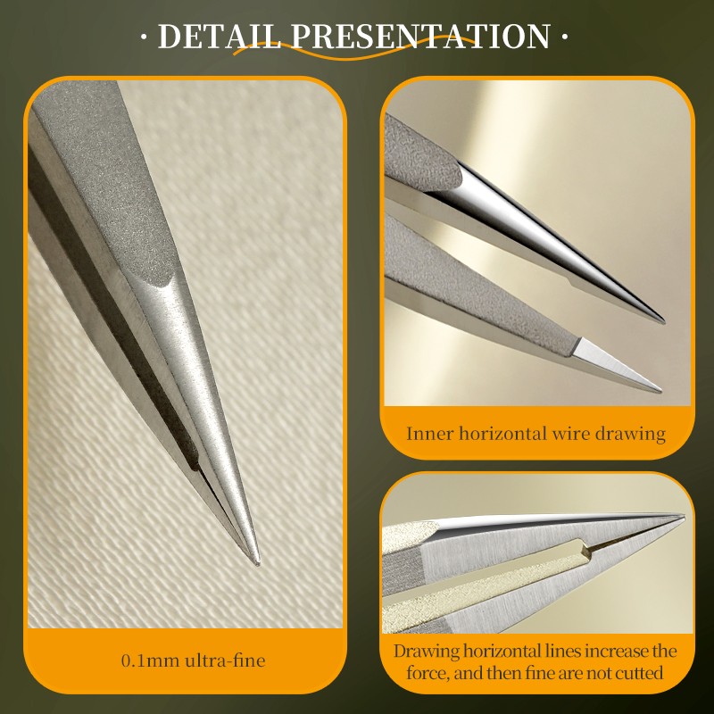 Slanted Tweezers Factory - Ultra Slim Professional Stainless Steel