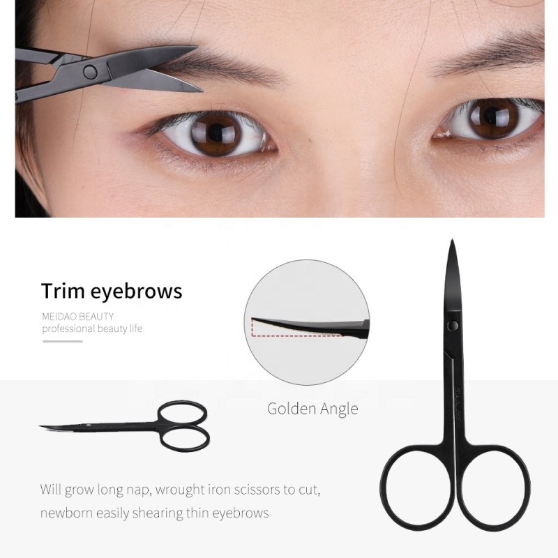Eyebrow Scissors Manufacturer - Rose Gold Colorful Titanium