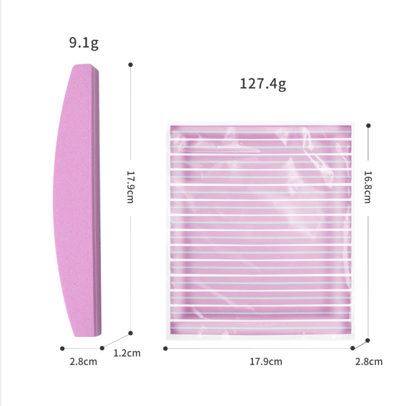 Nail Art File Supplier - Professional Double Sided 100/180 Grit