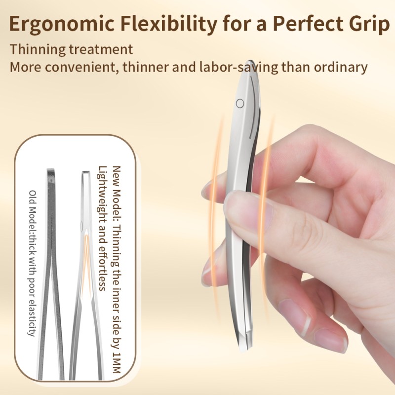 Slanted Tweezers Factory - Upgraded Stainless Steel 3mm Head
