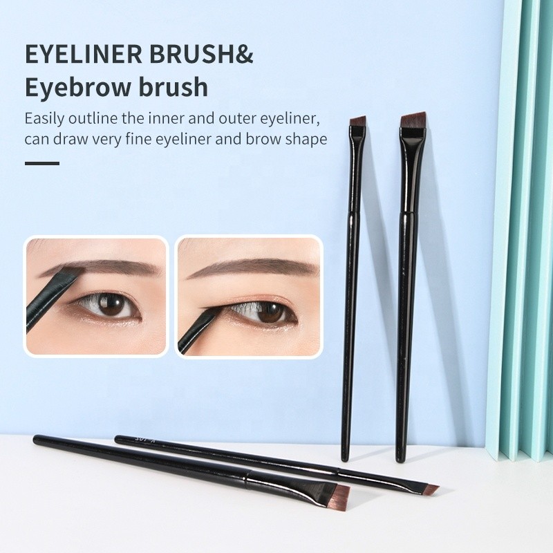 Eyebrow Brush Factory - Fast Shipment 2pcs Slanted Big Small