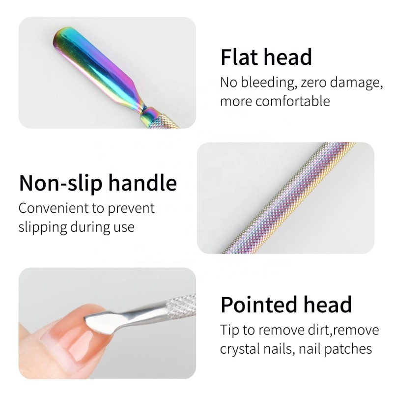 Nail Art Tool Manufacturer - 2024 New Arrivals Rainbow Pusher