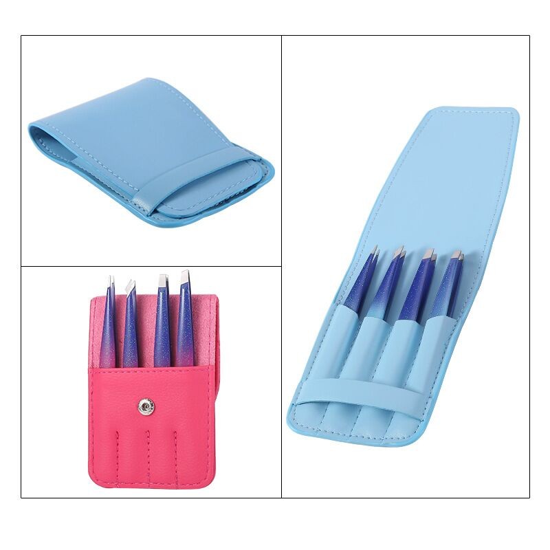 Eyelash Tweezers Factory - Custom 3pcs 4pcs 5pcs Black Set