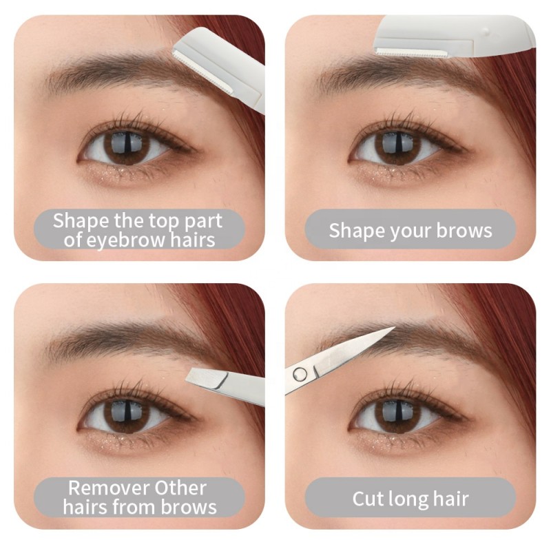 Eyebrow Grooming Kit Factory - 2024 New Style 3pcs Makeup White