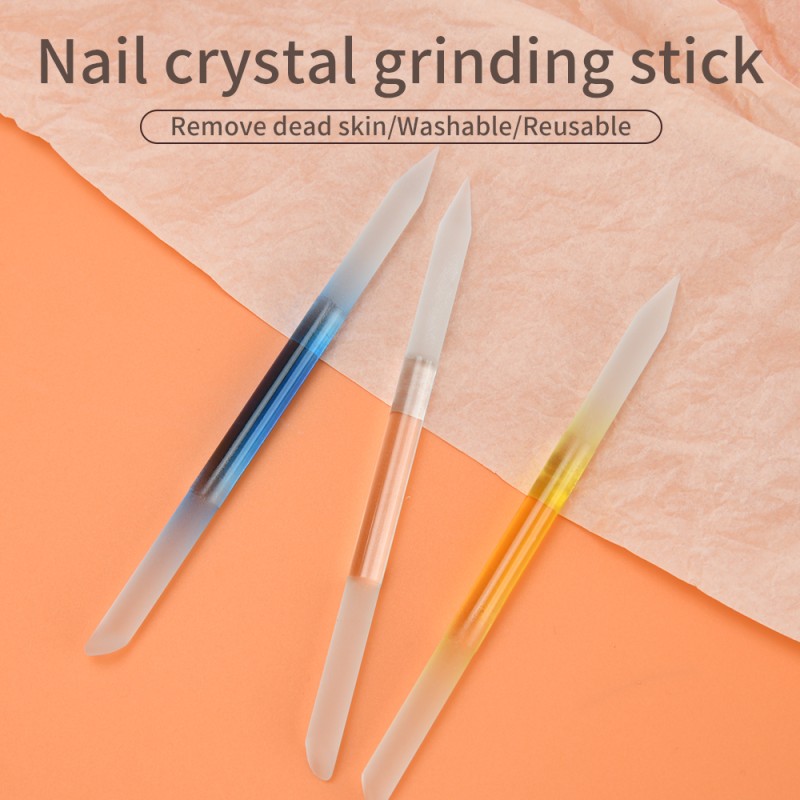 Crystal Nail File Supplier - New Double-Sided Glass Cuticle Pusher