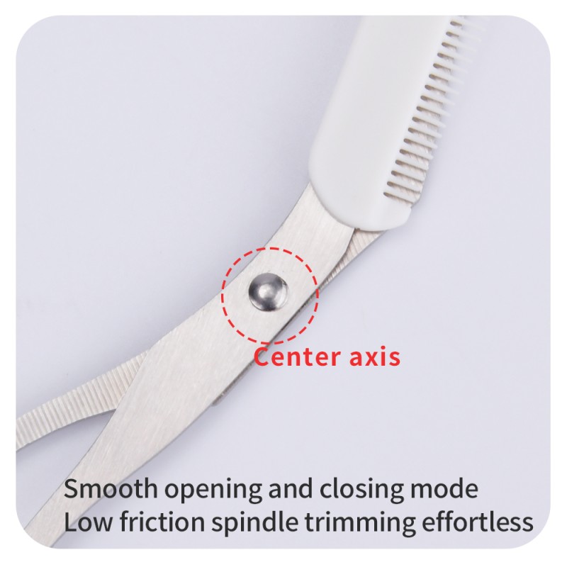 Makeup Scissors Supplier - Beautiful Wings Handle With Comb