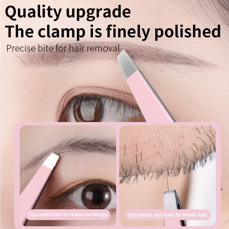 Eyelash Tweezers Manufacturer - 4pcs Fine Tip Slanted Pointed