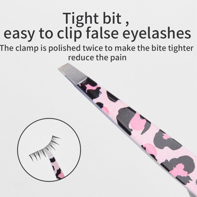 Eyebrow Tweezers Manufacturer - Transfer Printing 4pcs Slanted Set