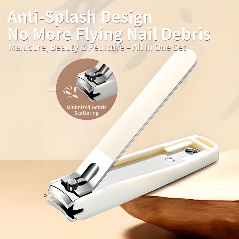 Pedicure Set Factory - 7pcs White Portable Foot Care Gift