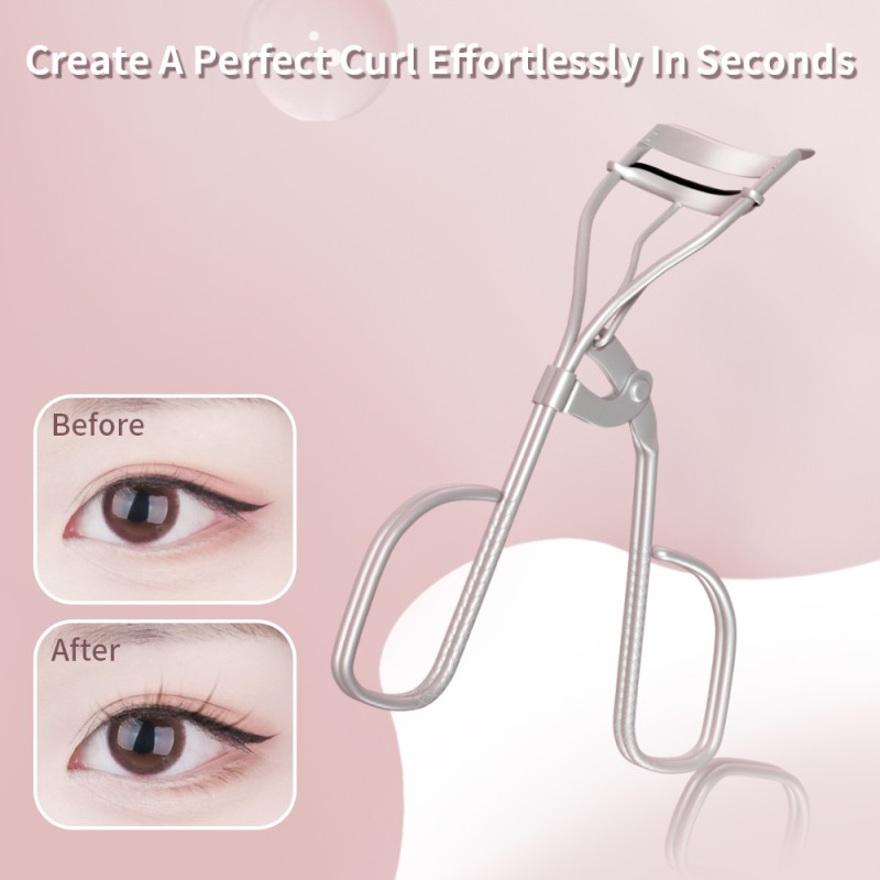Eyelash Curler Manufacturer - Matte Silver Private Label Instant