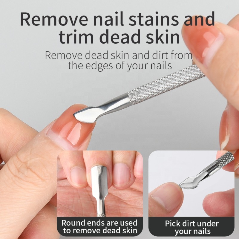 Cuticle Pusher Supplier - OEM Double-ended Dead Skin Remover
