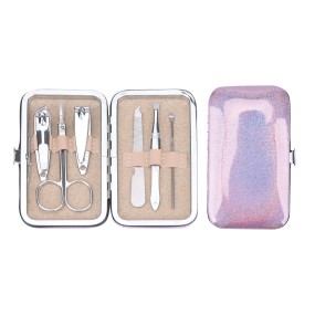 Manicure Set Manufacturer - Custom Logo 6pcs Carbon Steel Kit