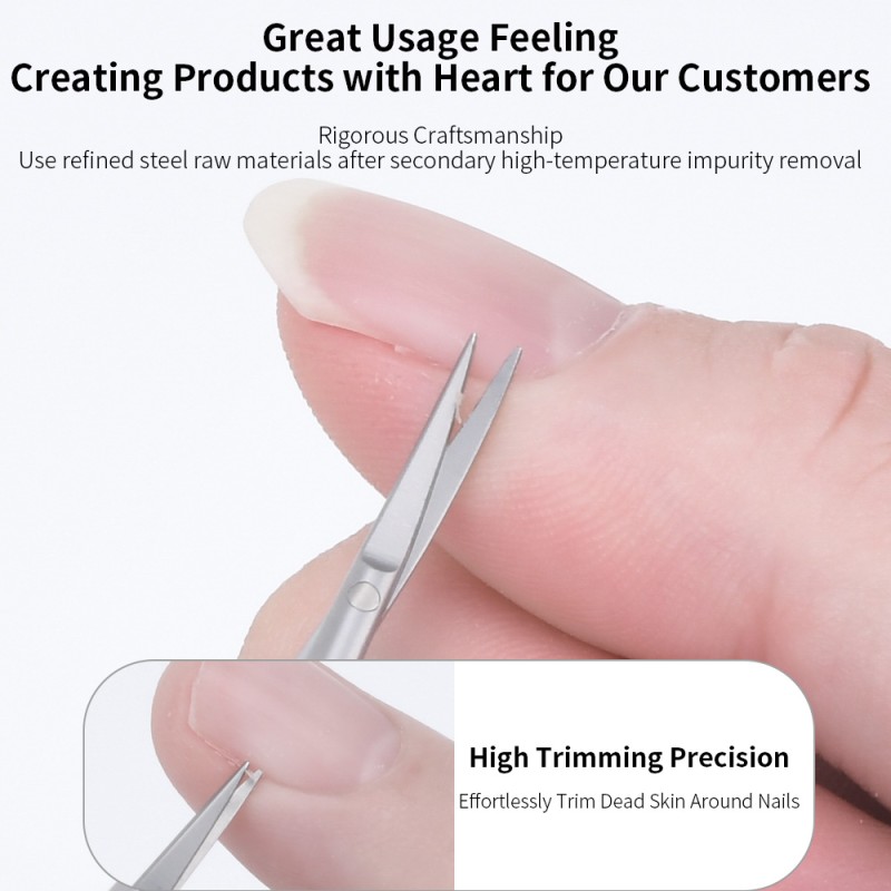 Manicure Scissors Factory - High Precision Stainless Steel Cuticle