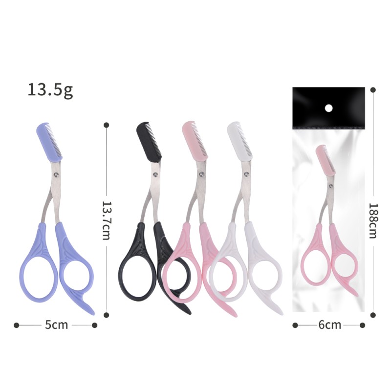 Makeup Scissors Supplier - Beautiful Wings Handle With Comb