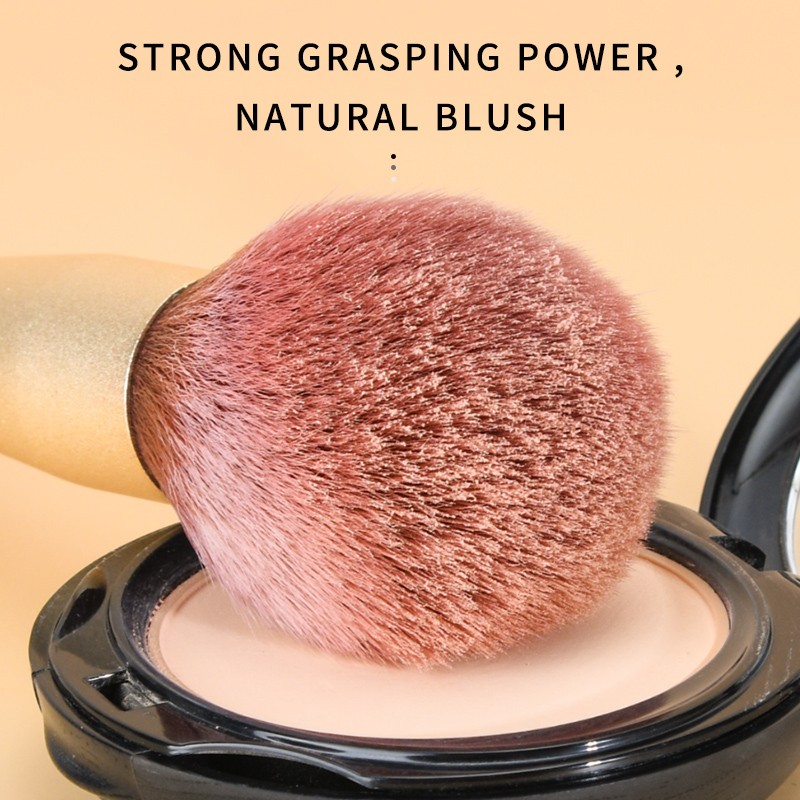 Makeup Brush Set Factory - Gold 7pcs With Black Zipper Case