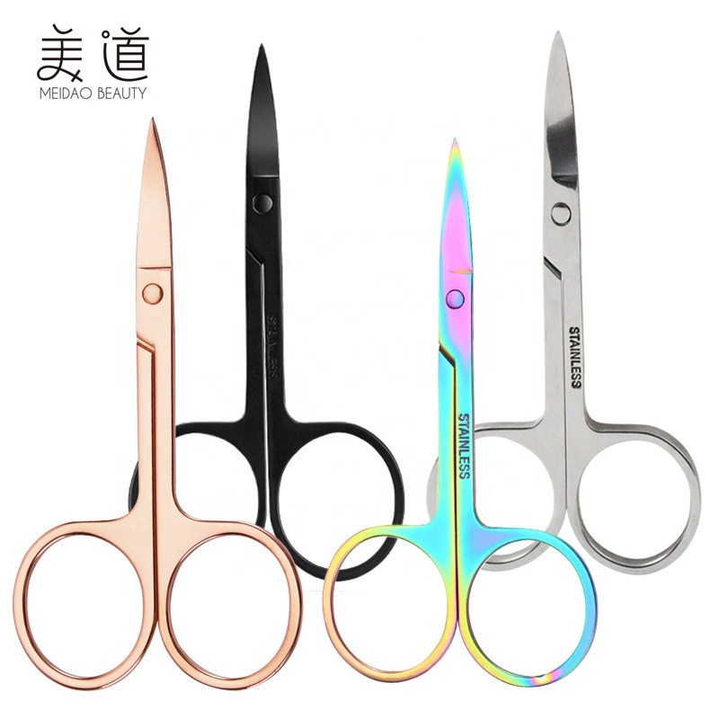 Eyebrow Scissors Manufacturer - Rose Gold Colorful Titanium