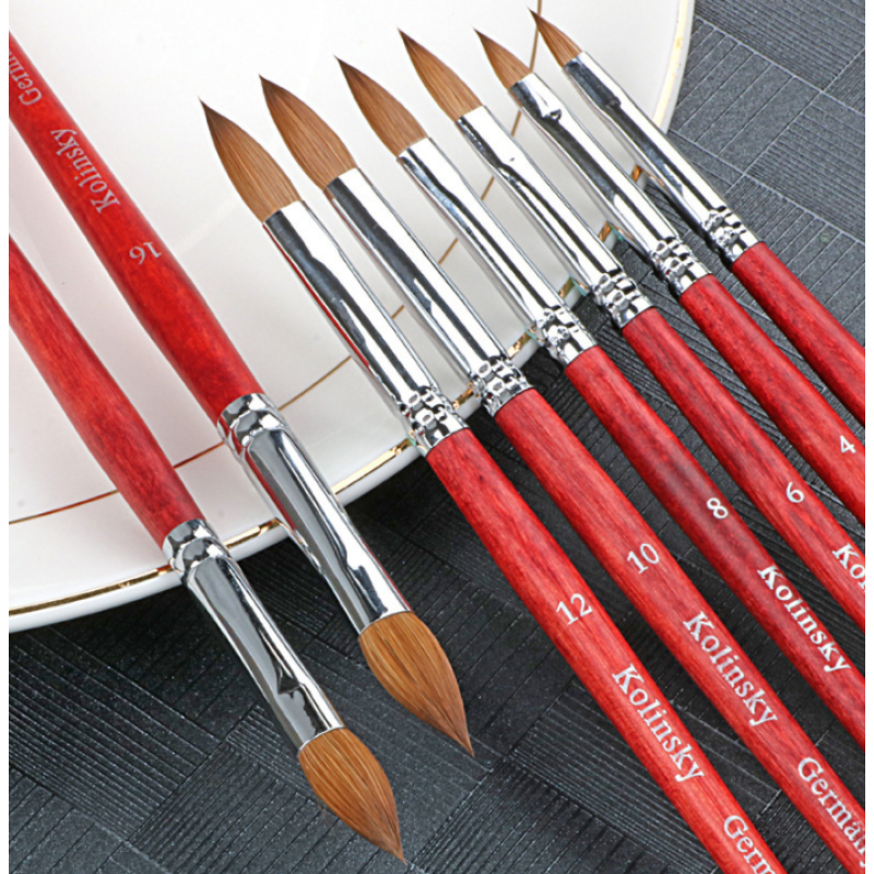 Nail Art Brush Manufacturer - Professional Wood Handle Kolinsky