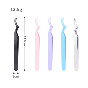 Lash Tweezers Manufacturer - Multiple Colors Slanted Stainless