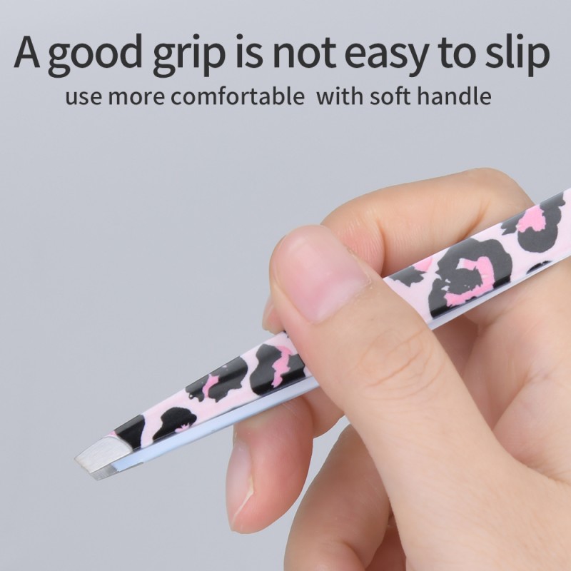 Eyebrow Tweezers Manufacturer - Transfer Printing 4pcs Slanted Set
