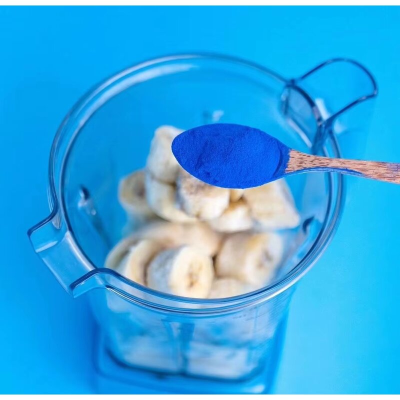 Phycocyanin Powder Manufacturer - Natural Blue Food Grade Spirulina Extract in 1kg Bulk