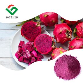 Natural Red Dragon Fruit Powder Manufacturer - 100% Water Soluble Pink Pitaya Juice Powder