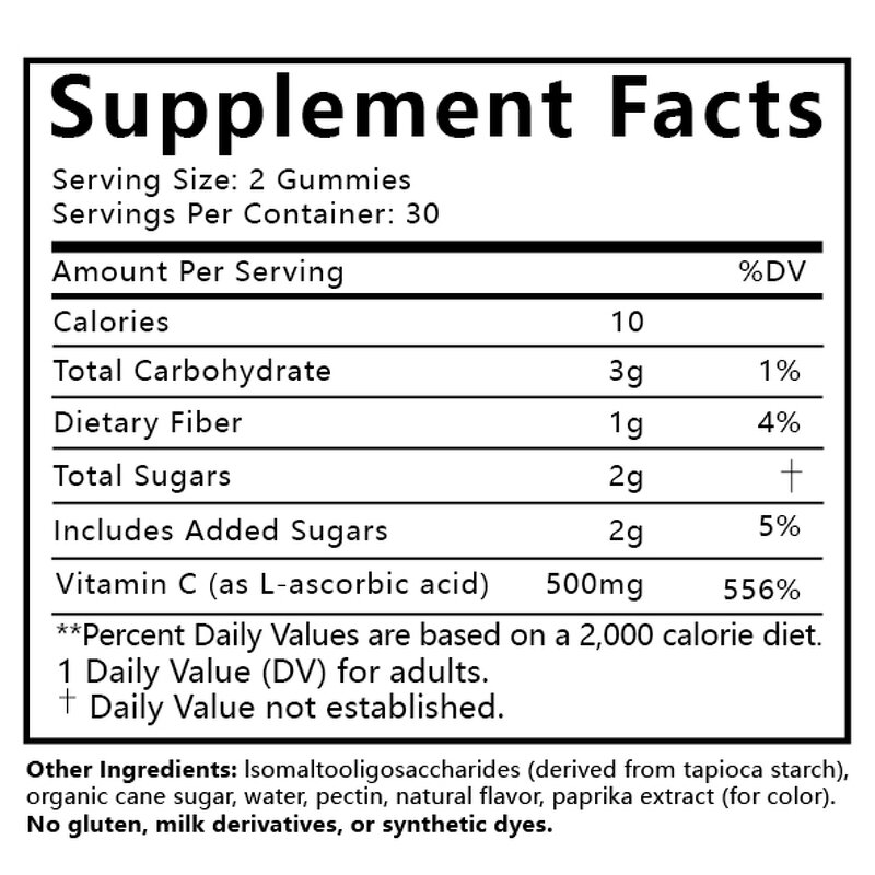 Vitamin C Gummy Manufacturer - OEM Skin Supplement for Adults & Pregnant Women, GMP Certified