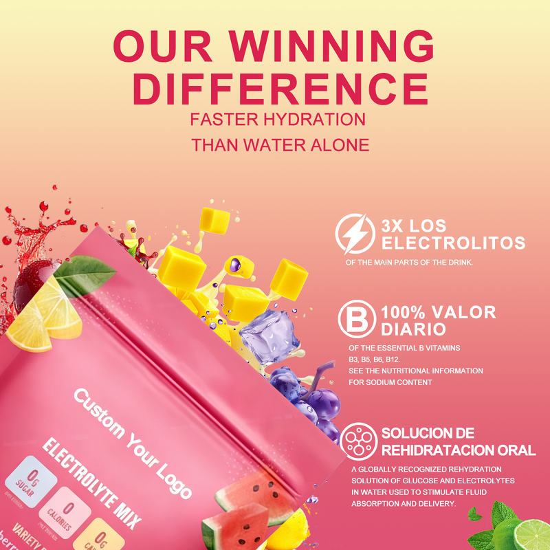 Herbal Hydration Electrolyte Mix Powder Manufacturer - OEM ODM Energy Supplement for Muscle Growth