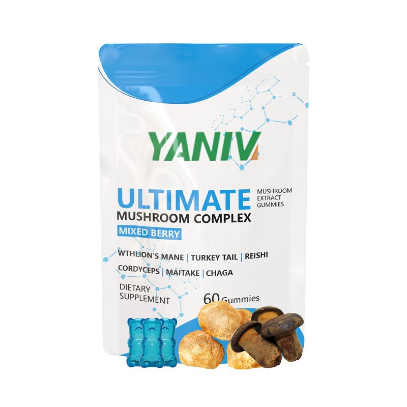 Lion Mane Mushroom Gummy Manufacturer - Enzyme-Based Brain Booster for Memory, Focus & Adult Energy