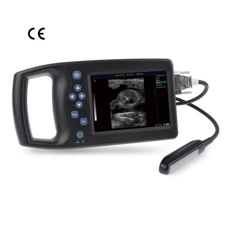 Livestock Ultrasound Machine Manufacturer - Portable Vet Scanner with Convex Probe for Goat Pig Equine Pregnancy