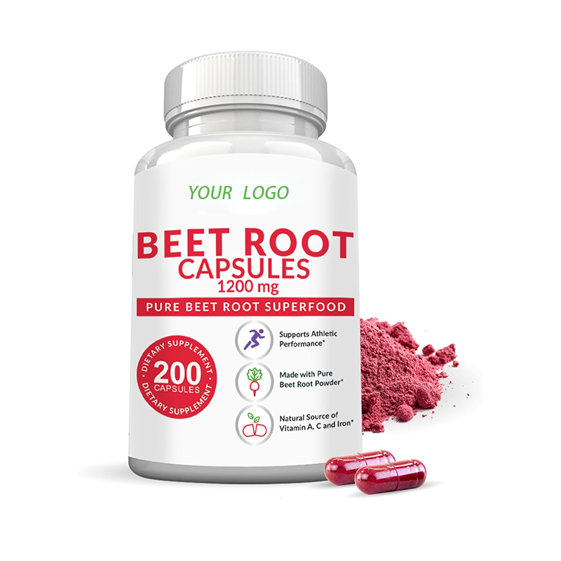 No Sugar Added Beetroot Extract Capsules 1000mg for Natural Energy and Endurance Support Vegan Non-GMO Supplement