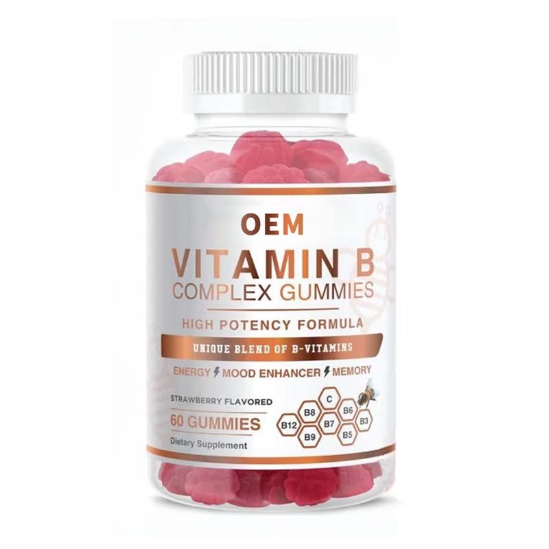 Sugar Free Vitamin B Complex Gummies with Vitamin C for Energy and Nerve Support Halal Certified Vegan B12 Supplement