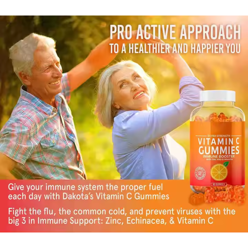 OEM Orange Flavored Multivitamin Gummies with Vitamin C and D3 for Skin Brightening & Immune Support - Customizable Formula