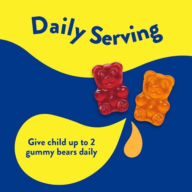 Child-Friendly, Daily Probiotic Vitamin Gummy Candy, Scientific Dose of Digestive Health Dual-Effect Guardian
