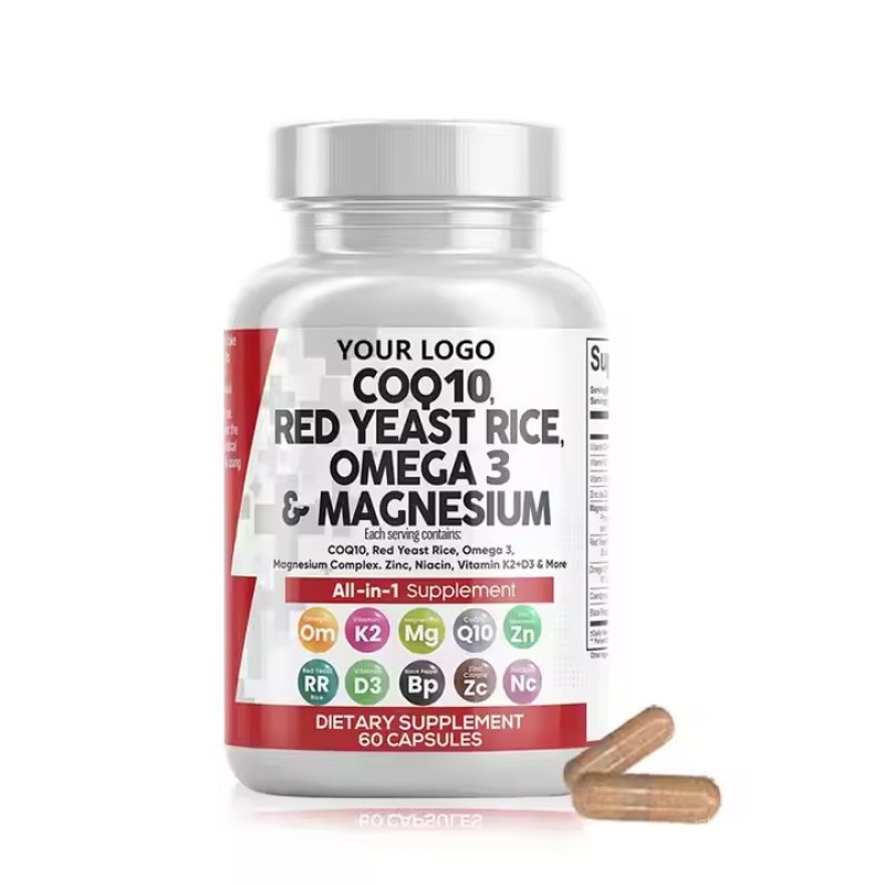 COQ10 Omega 3 All-in-one  Vitamin 10 in 1 Blend Vitamin Minerals Heart Support Antioxidants Multivitamin Capsules