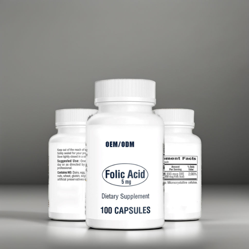 GMP Certification, Folic Acid Capsules, for Pregnant Women, Accurate Nutrition Replenishment During Pregnancy