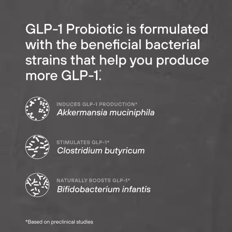Peptides Probiotics for Weight Management Akkermansia Clostridium Bifidobacterium Chicory Inulin Prebiotic Capsules