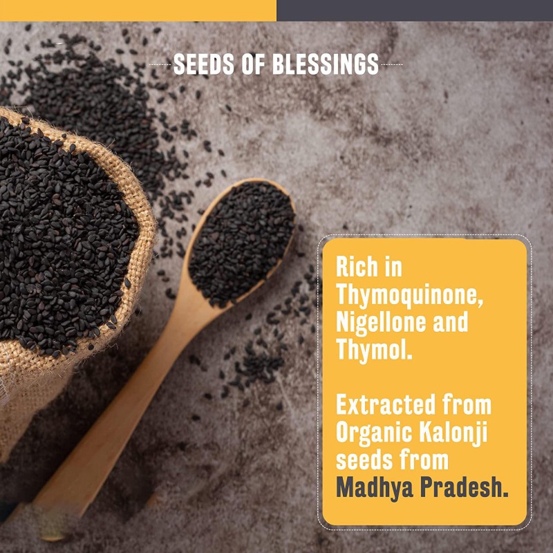 Organic Black Seed Oil Liquid Drops - Cold-Pressed Immune Support Supplement, Natural Wellness Booster