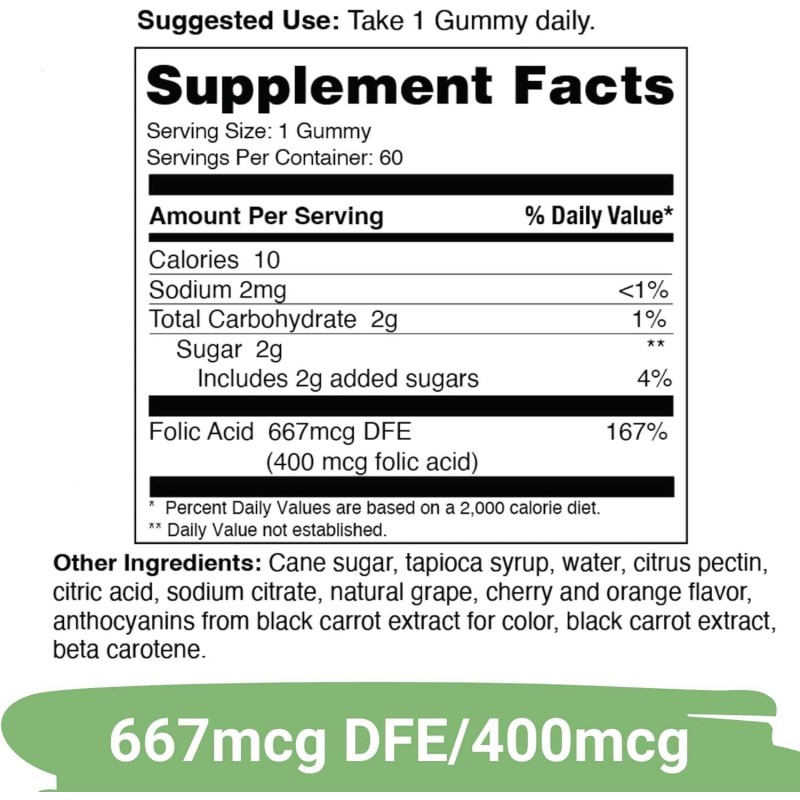 OEM Customization Prenatal Vitamins Gummies with Folic Acid - 667 Mcg DFE for Hormonal Support